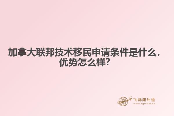 加拿大聯(lián)邦技術(shù)移民申請(qǐng)條件是什么，優(yōu)勢(shì)怎么樣？