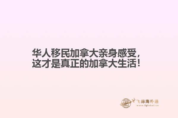 華人移民加拿大親身感受，這才是真正的加拿大生活！