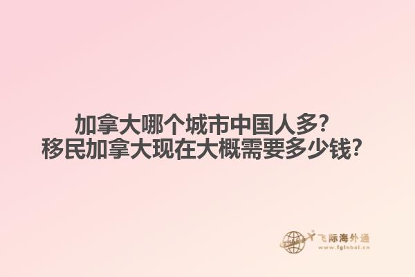 加拿大哪個城市中國人多？