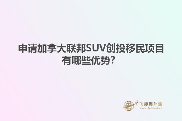 申請(qǐng)加拿大聯(lián)邦SUV創(chuàng)投移民項(xiàng)目有哪些優(yōu)勢(shì)？