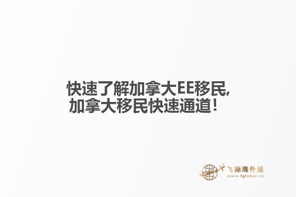 快速了解加拿大EE移民,加拿大移民快速通道！
