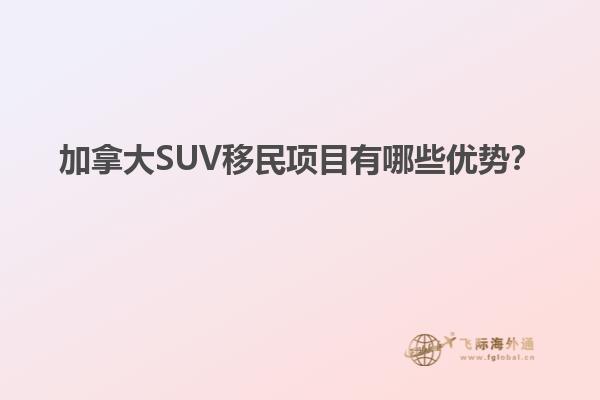 加拿大SUV移民項(xiàng)目有哪些優(yōu)勢(shì)？
