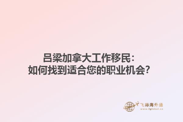 呂梁加拿大工作移民：如何找到適合您的職業(yè)機(jī)會？