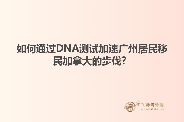 如何通過DNA測(cè)試加速廣州居民移民加拿大的步伐？