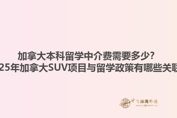 加拿大本科留學(xué)中介費需要多少？2025年加拿大SUV項目與留學(xué)政策有哪些關(guān)聯(lián)？1.jpg