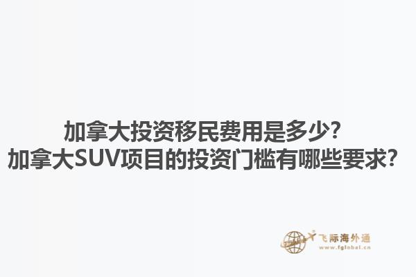 加拿大投資移民費用是多少？加拿大SUV項目的投資門檻有哪些要求？1.jpg