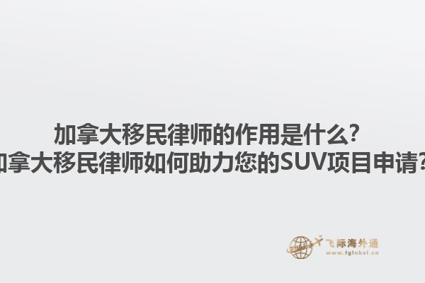 加拿大移民律師的作用是什么？加拿大移民律師如何助力您的SUV項(xiàng)目申請？1.jpg