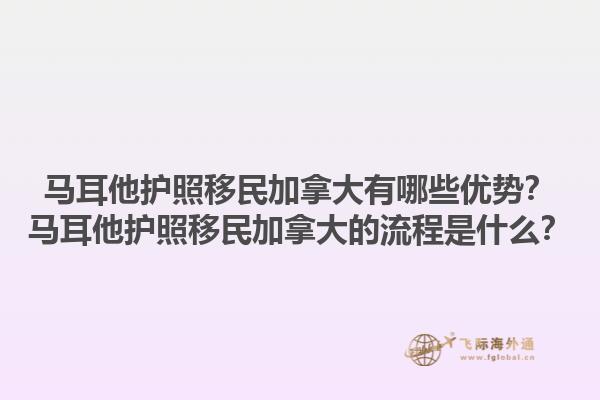 馬耳他護照移民加拿大有哪些優(yōu)勢？馬耳他護照移民加拿大的流程是什么？