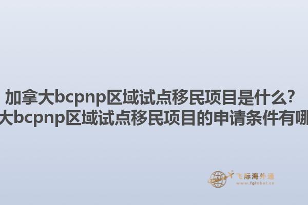 加拿大bcpnp區(qū)域試點移民項目是什么？加拿大bcpnp區(qū)域試點移民項目的申請條件有哪些？1.jpg