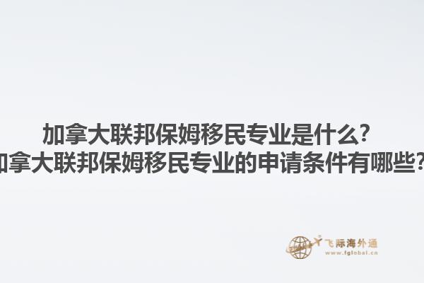 加拿大聯(lián)邦保姆移民專業(yè)是什么？加拿大聯(lián)邦保姆移民專業(yè)的申請(qǐng)條件有哪些？