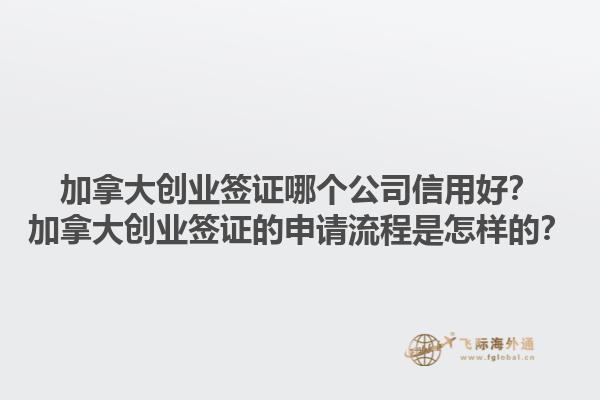 加拿大創(chuàng)業(yè)簽證哪個(gè)公司信用好？加拿大創(chuàng)業(yè)簽證的申請(qǐng)流程是怎樣的？1.jpg