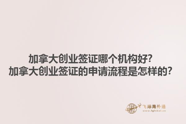 加拿大創(chuàng)業(yè)簽證哪個(gè)機(jī)構(gòu)好？加拿大創(chuàng)業(yè)簽證的申請(qǐng)流程是怎樣的？