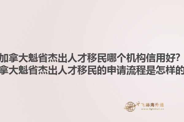 加拿大魁省杰出人才移民哪個(gè)機(jī)構(gòu)信用好？加拿大魁省杰出人才移民的申請(qǐng)流程是怎樣的？