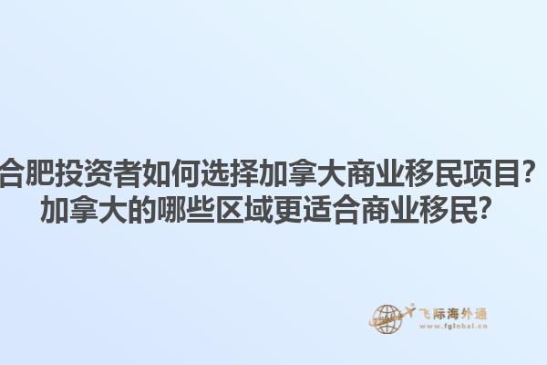 合肥投資者如何選擇加拿大商業(yè)移民項(xiàng)目？加拿大的哪些區(qū)域更適合商業(yè)移民？1.jpg