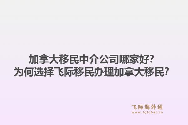 加拿大移民中介公司哪家好？為何選擇飛際移民辦理加拿大移民？1.jpg