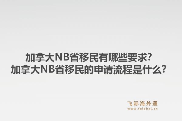 加拿大NB省移民有哪些要求？加拿大NB省移民的申請(qǐng)流程是什么？1.jpg