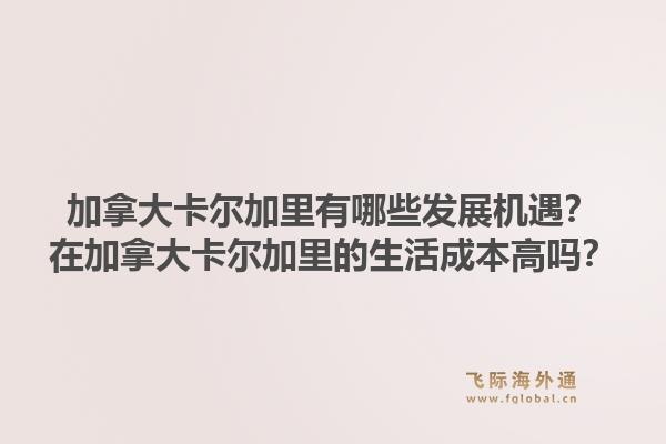 加拿大卡爾加里有哪些發(fā)展機(jī)遇？在加拿大卡爾加里的生活成本高嗎？1.jpg