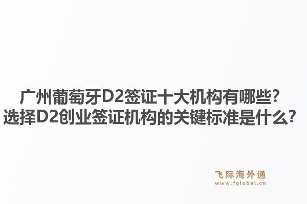廣州葡萄牙D2簽證十大機構(gòu)有哪些？選擇D2創(chuàng)業(yè)簽證機構(gòu)的關(guān)鍵標準是什么？1.jpg