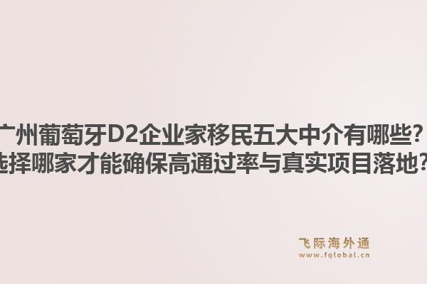 廣州葡萄牙D2企業(yè)家移民五大中介有哪些？選擇哪家才能確保高通過率與真實項目落地？1.jpg