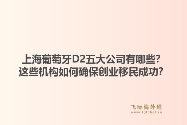 上海葡萄牙D2五大公司有哪些？這些機(jī)構(gòu)如何確保創(chuàng)業(yè)移民成功？1.jpg