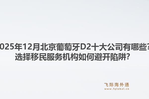 2025年12月北京葡萄牙D2十大公司有哪些？選擇移民服務(wù)機構(gòu)如何避開陷阱？