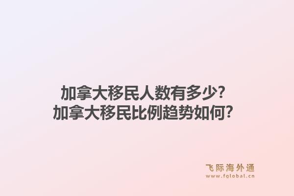 加拿大移民人數(shù)有多少？加拿大移民比例趨勢如何？1.jpg