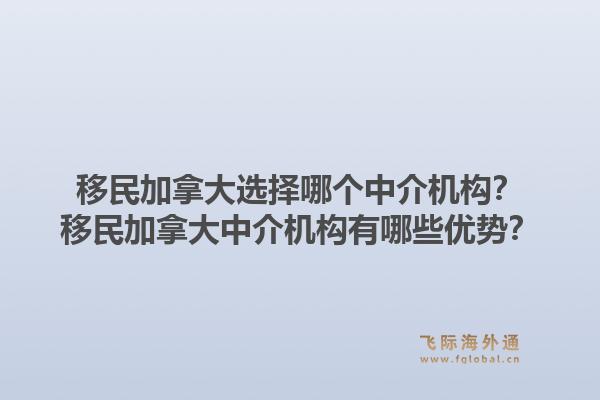 移民加拿大選擇哪個(gè)中介機(jī)構(gòu)？移民加拿大中介機(jī)構(gòu)有哪些優(yōu)勢？