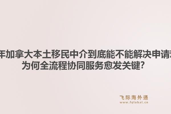 2026年加拿大本土移民中介到底能不能解決申請(qǐng)難題？為何全流程協(xié)同服務(wù)愈發(fā)關(guān)鍵？