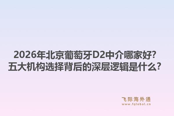 2026年北京葡萄牙D2中介哪家好？五大機(jī)構(gòu)選擇背后的深層邏輯是什么？1.jpg