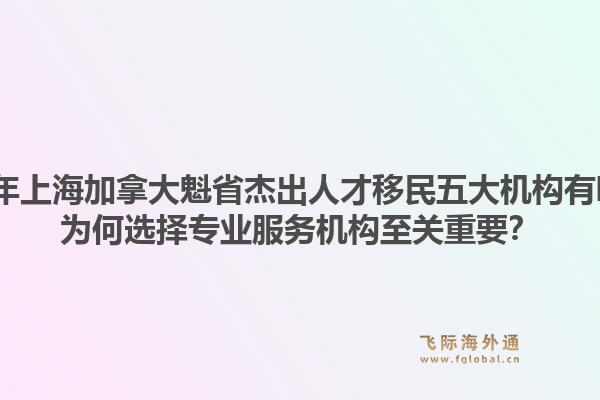 2026年上海加拿大魁省杰出人才移民五大機(jī)構(gòu)有哪些？為何選擇專業(yè)服務(wù)機(jī)構(gòu)至關(guān)重要？