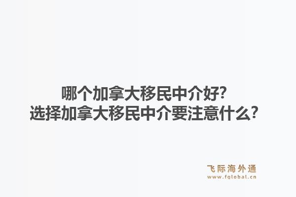 哪個(gè)加拿大移民中介好？選擇加拿大移民中介要注意什么？1.jpg